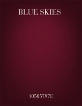 Blue Skies SATB choral sheet music cover